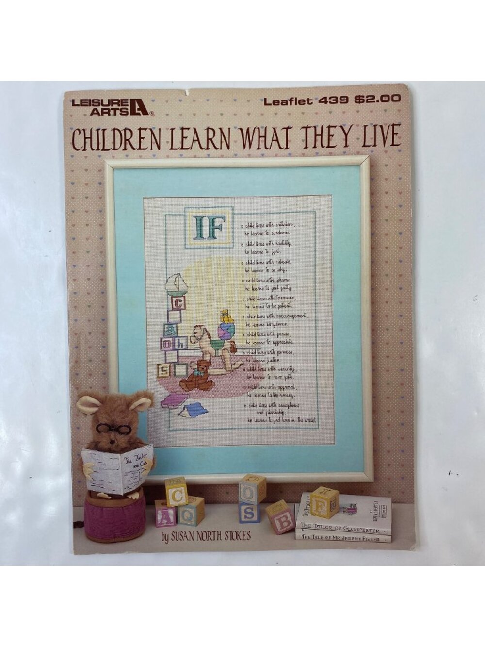 Leisure Arts Children Learn What They Live Cross-Stitch Pattern Leaflet